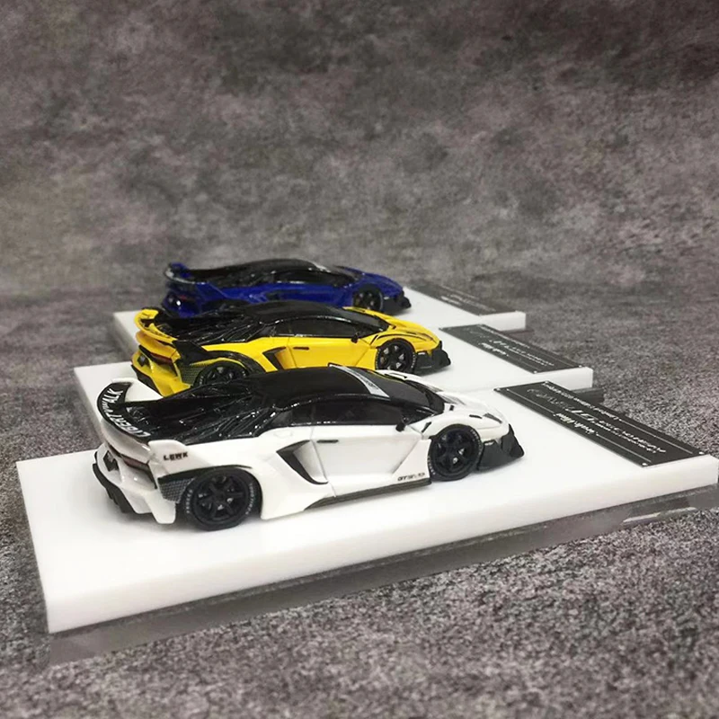 ScaleMini Lambro GT EVO 와이드 바디 송진 스포츠카 컬렉션, 1:64 모델 자동차