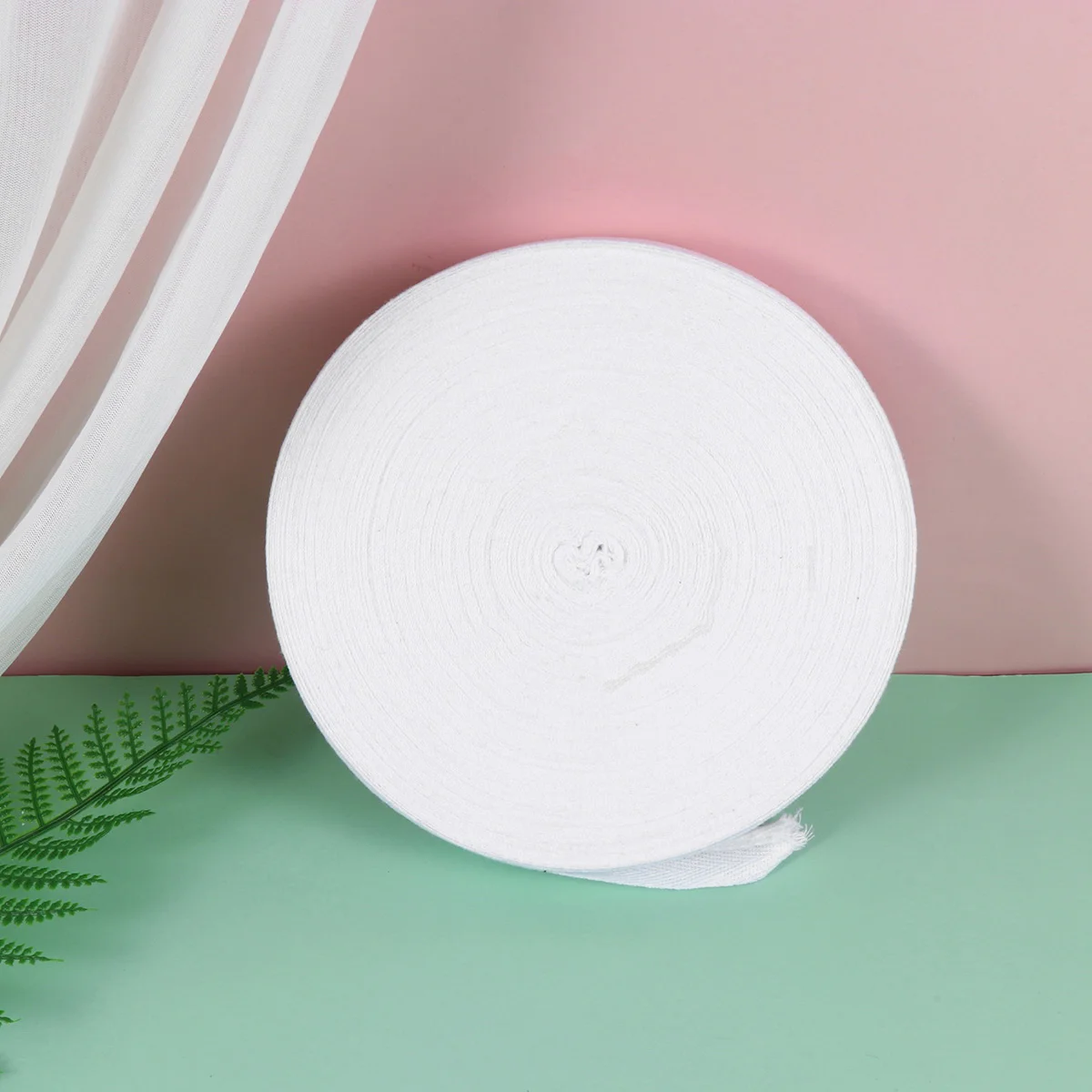 

1 Roll 2.5Cm Wide 45M Long Pure Cotton Webbing Herringbone For Gift Wrapping Wedding Decor Diy Crafts Clothing Accessories