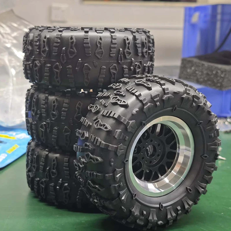 

Комплект металлических колесных дисков 2,6 дюйма с шинами JC 135/60M и бутилкаучуковым протектором для радиоуправляемых краулеров 1/6, 1/7, 1/8, запчасти для моделей Traxxas Mainstream