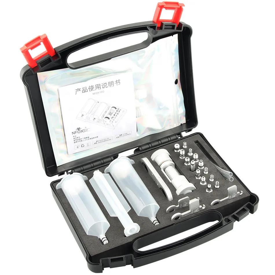 AliExpress NONE NFOX PRO 2025 New Hydraulic Disc Brake Bleed Exhaust Repair Tool Kit Set Professional Universal for E Bike Bicycle Motorcycle