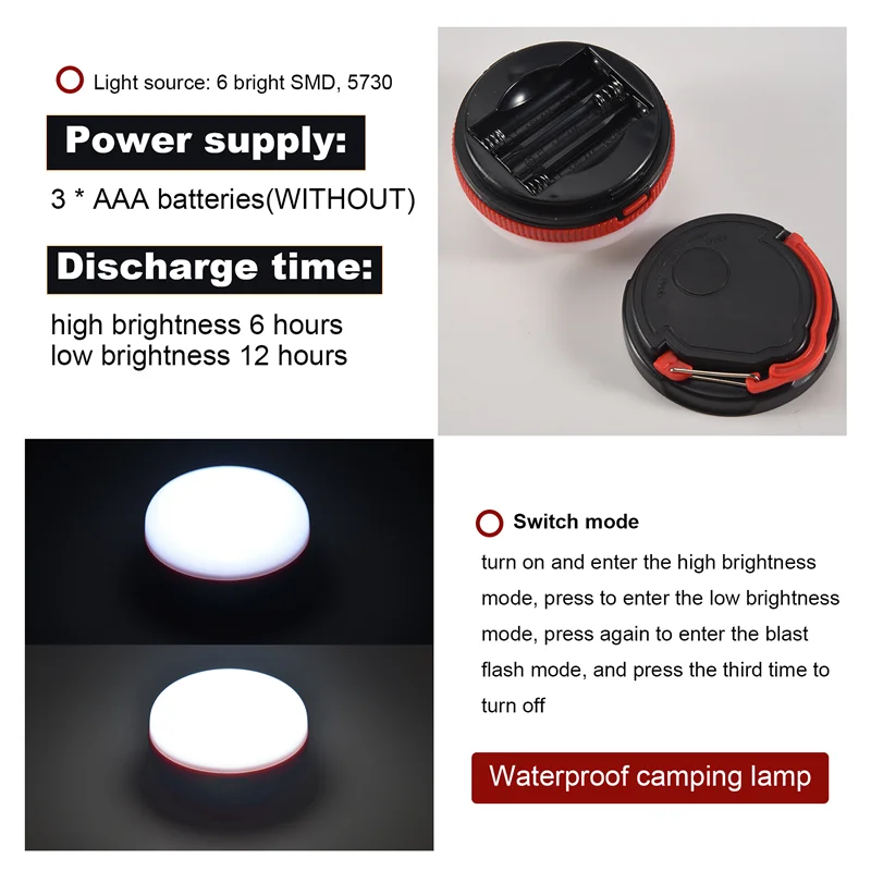

Fresh Portable Camping Lights Led Waterproof Camping Lantern Waterproof Tents Lamp Outdoor Hiking Fishing Night Light