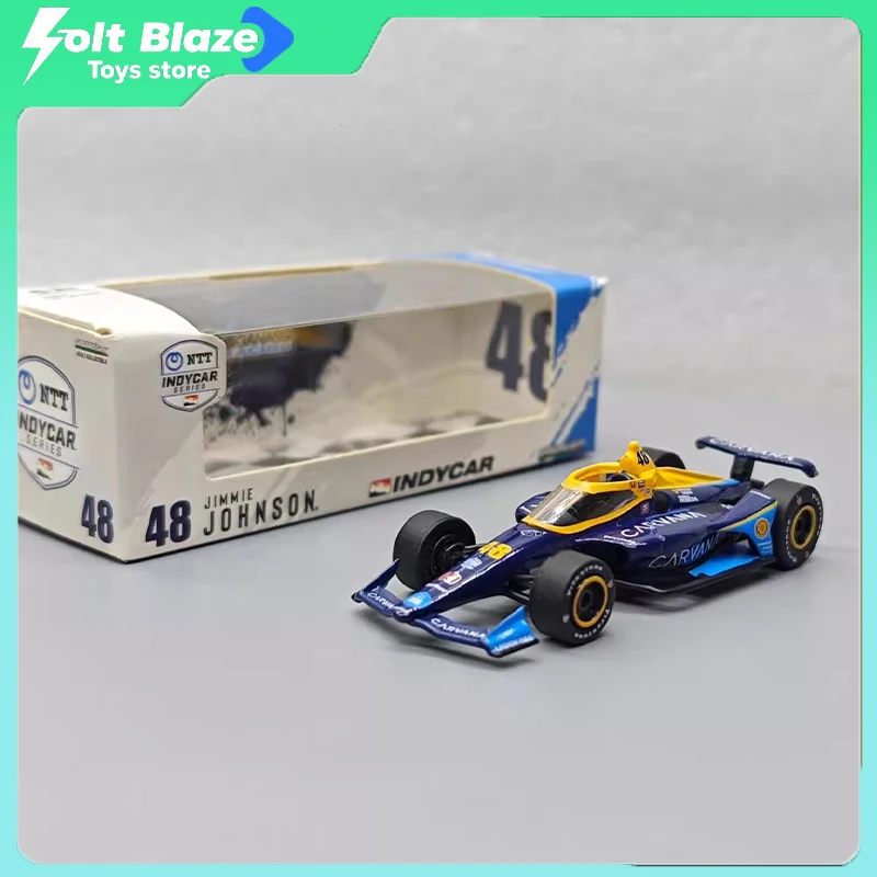 

Серия Greenlight 1/64 NTT IndyCar # 48 модель автомобиля Jimmie Johnson, украшение для комнаты, модели для дисплея, имитация коллекции автомобилей, подарок для мальчика