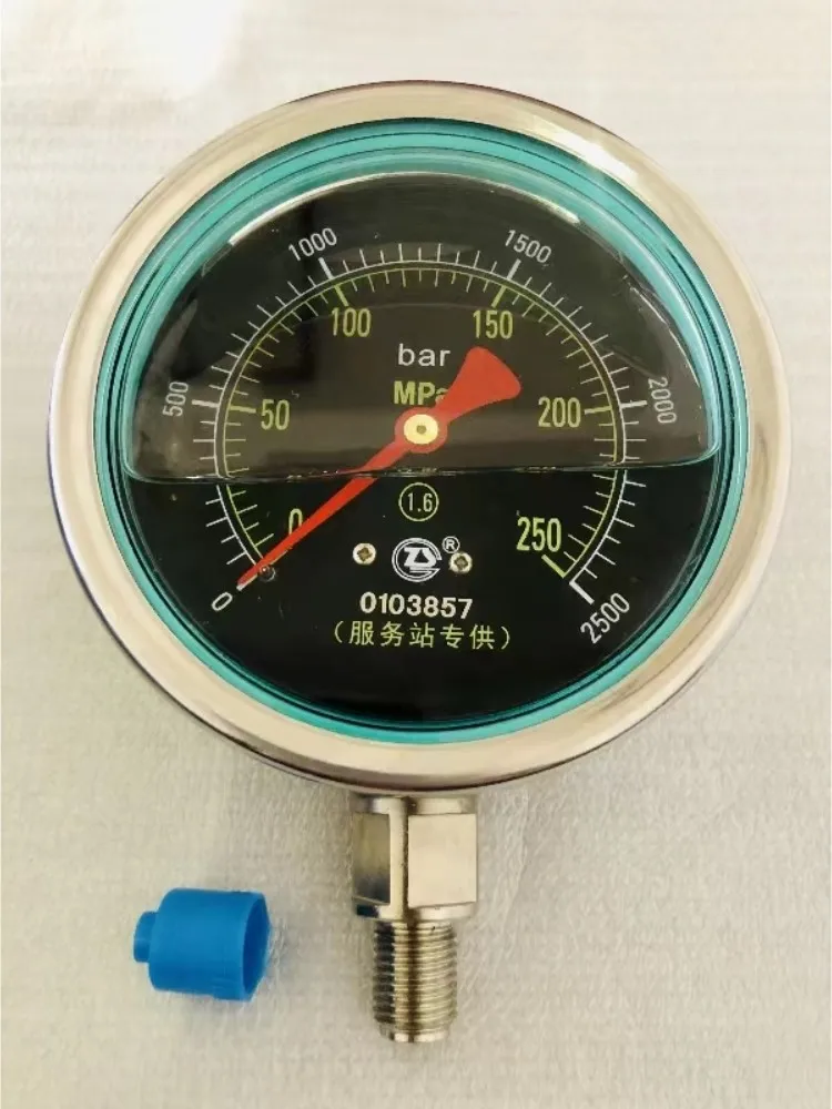 

250Mpa 2500bar High Pressure Gauge M14*1.5 Plunger Pressure Test 35000PSI High Pressure Meter M20*1.5