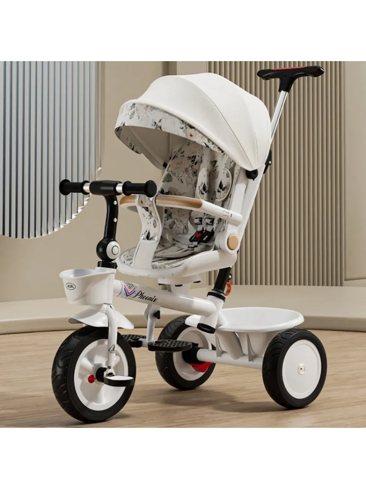 AliExpress NONE New Children's Tricycle,can Sit or Lie Foldable Portable Stroller,1-6 Years Old Multifunctional Children's Bicycle Push Tricycle