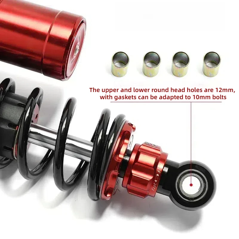 Universal 265MM Motorcycle Rear Spring Shock Absorber Adjustable Pressure Rear Shock Damper