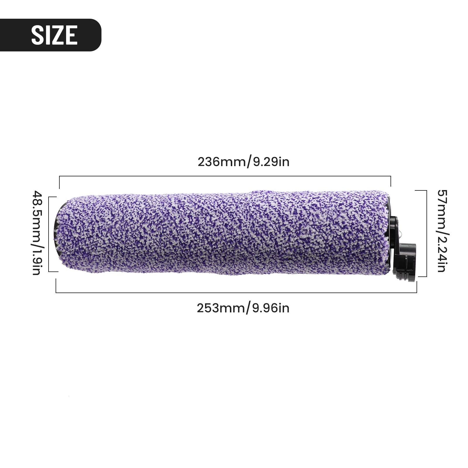 Shlavabo-Ensemble de rouleaux de brosse et de filtres pour aspirateur multiple 3 en 1, ustensiles de cuisine, WDB1, 1 pièce, 2 pièces de livre