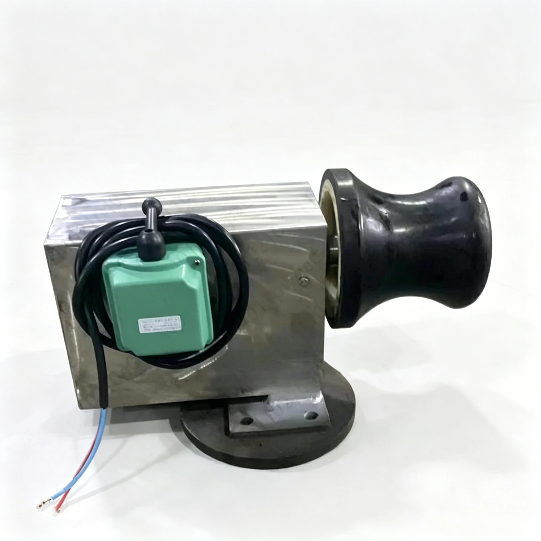 Stainless Steel Wheel Anchor Lifting Hoist, 12V Electric Net Winch Equipped with Rubber Roller Mechanical Accessories