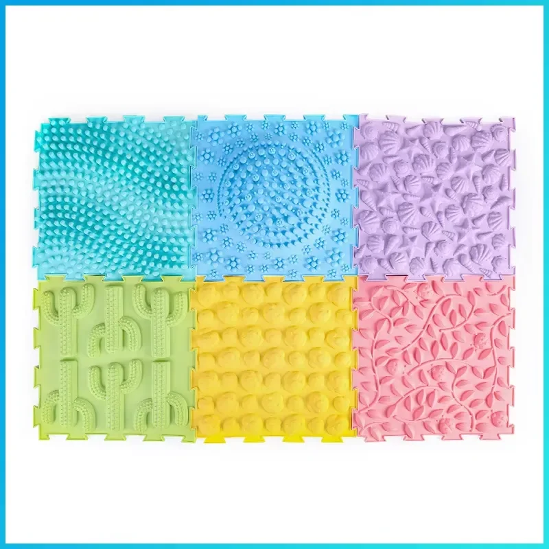 6 Pack Soft Silicone Massage Pads With Fruit Pattern For Kids Modern Design Eco Friendly Material Safe For Indoor Home Use