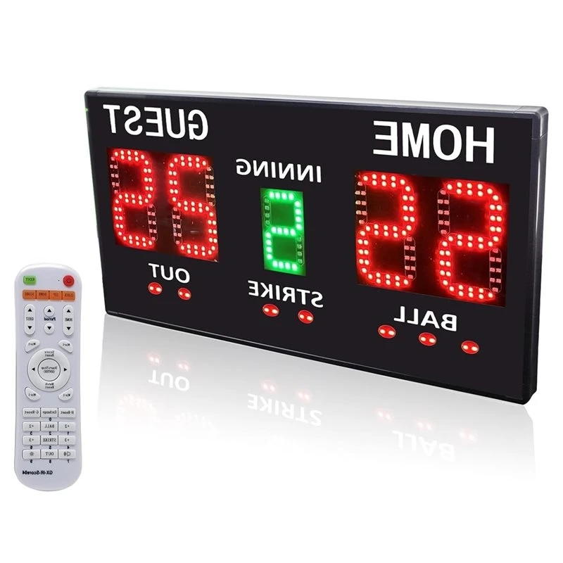 [NEW!ABKG】 Electronic Score Board For Baseball For Competitions Scoreboard Easy To Operate For Basketball, Table Tennis,