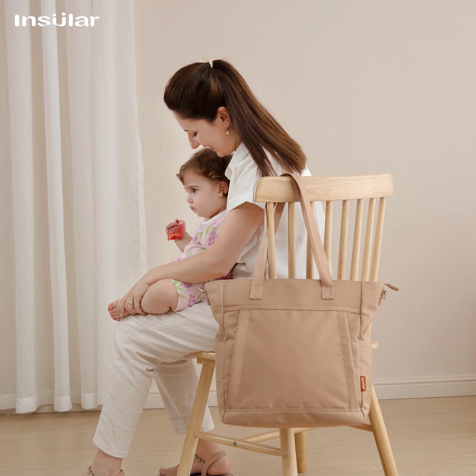 

Large Maternity Diaper Bag Travel Tote with Nursing Pouch Baby Nappy Maternity Toiletry Labour Essentials for Mommy Maternal Car