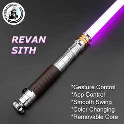 TXQSABER Lightsaber SNV4 Proffie 2.2 SD Card Smooth Swing Metal Handle With Neo Pixel Blade Blaster Force Cosplay Toy Gift-RVS