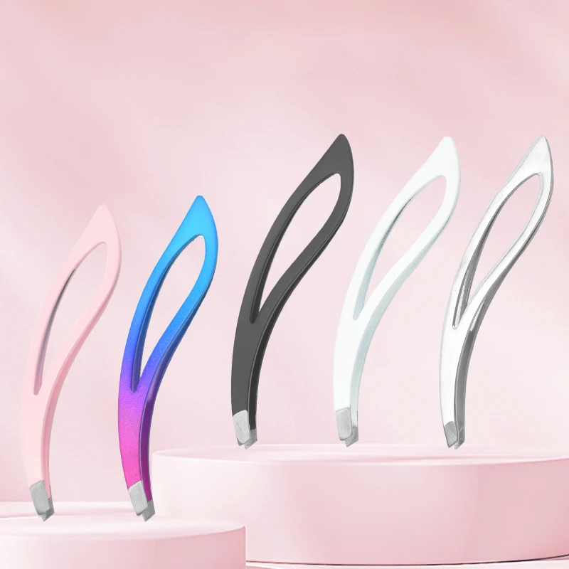 1 st Precisie Pincet Nieuwe Ingegroeide Haar Pincet Precisie Set voor Wenkbrauw en Wimper Verzorging Bladvorm Clips