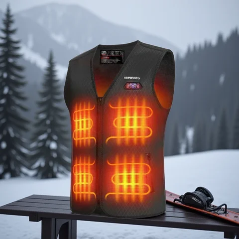 KEMIMOTO Winter Warm Heated Vest Men Women Motorcycle Heated Jacket USB Electric Smart Heating For Skiing Fishing Outdoor Gear