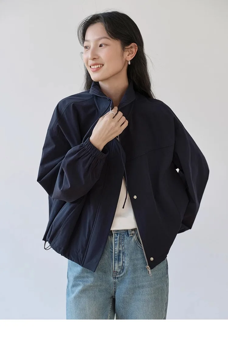 

Retro Casual Short Jacket For Women In Spring And Autumn, New Lightweight Outdoor Workwear Jacket, Unique Loose Top