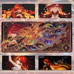 Many people like it Genshin Impact Mavuika High definition printing Mechanical Keyboard XXL Locking Edges accessories Mouse pad
