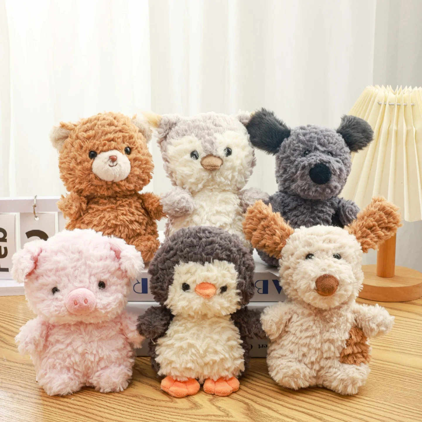 20cm 봉제 인형 12cm 가방 장식 봉제 키체인, 만화 캐릭터 백팩 지갑 장식용