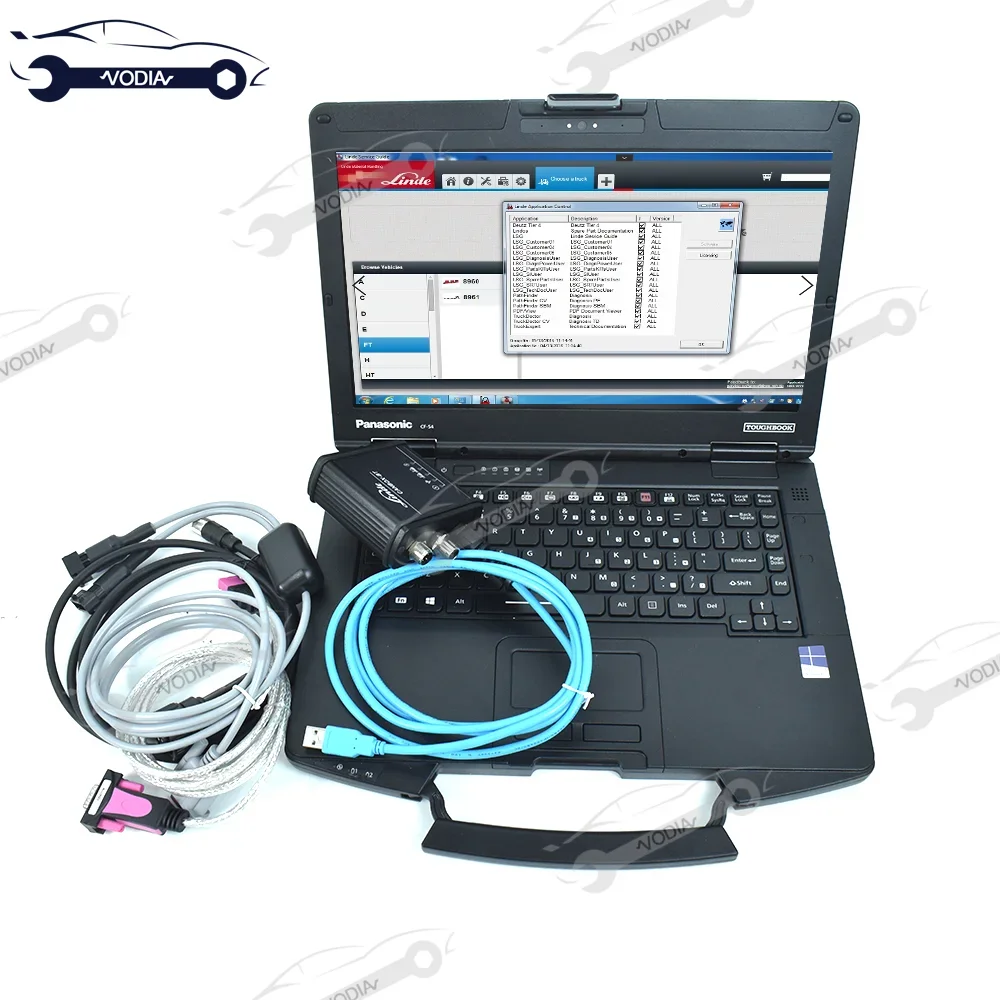 

CF53 laptop toughbook For Linde Canbox BT with Linde Pathfinder V3.4.5 better than Linde Canbox USB Doctor Diagnostic Kit