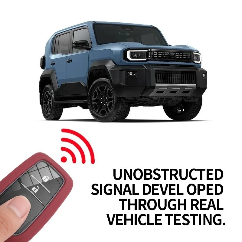 Liquid Silicone Key Cover Soft Anti-Drop Wireless Control Key Protective Case Modified Accessory For Toyota Land Cruiser FJ 2026 detail image 4