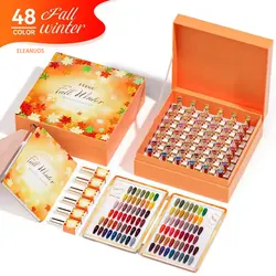 Eleanos Fall Winter 48 Colors High End Gel Nail Polish Set With Color Display Book Soak Off Long Lasting UV LED Gel Lacquer 15ml