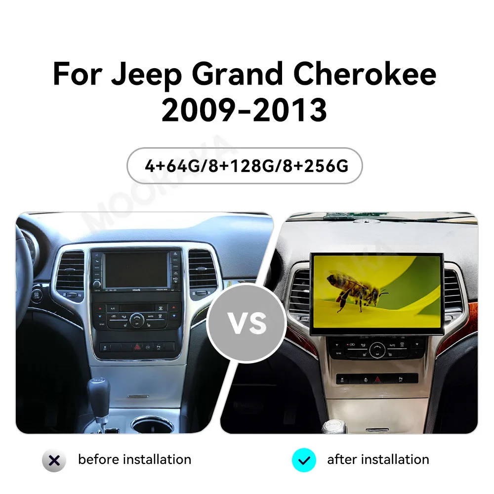 Android 13 Radio For Jeep Grand Cherokee 2009~2013 GPS Stereo Receiver Multimedia Player Intelligent Navigation player Head Unit