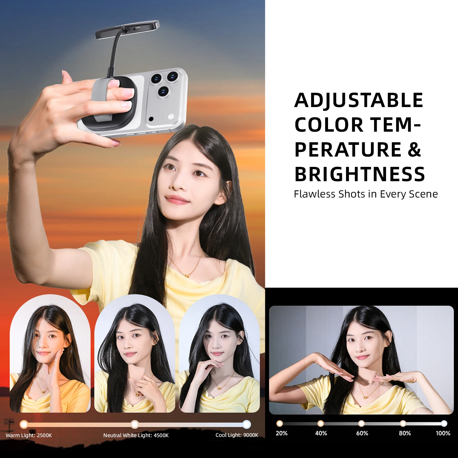 M35 Flexible Phone Light 2700K - Book Light Flexible 评论和价格