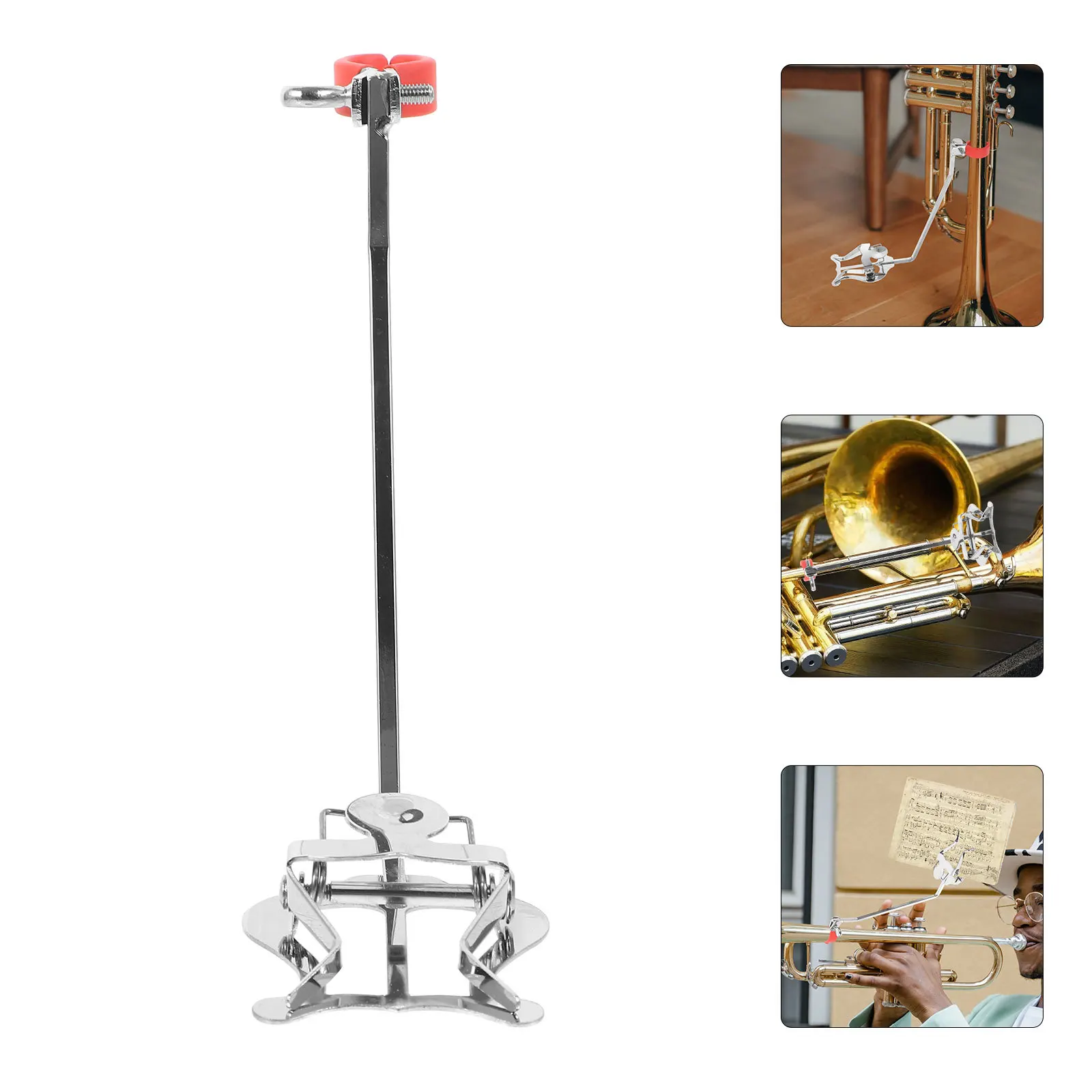 

Stylish Metal Trumpet Music Sheet Clip Compact Design for Beginners and Professional Players Trumpet Lyre Clips