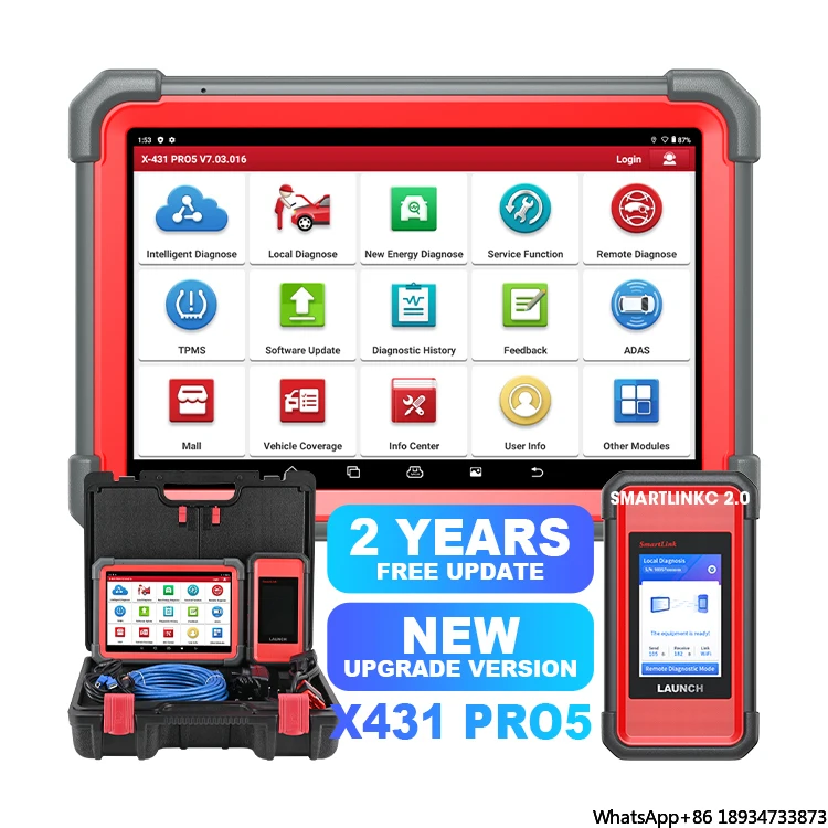 Original x431 pro5 pro 5 prov obd2 ecu programer tablet computer equipment auto diagnostic scanner machine model for cars