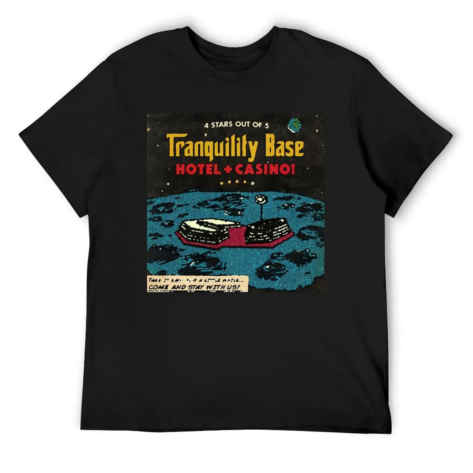 

Monkeys Tranquility Base T-Shirt summer clothes anime clothes Short sleeve tee mens workout shirts