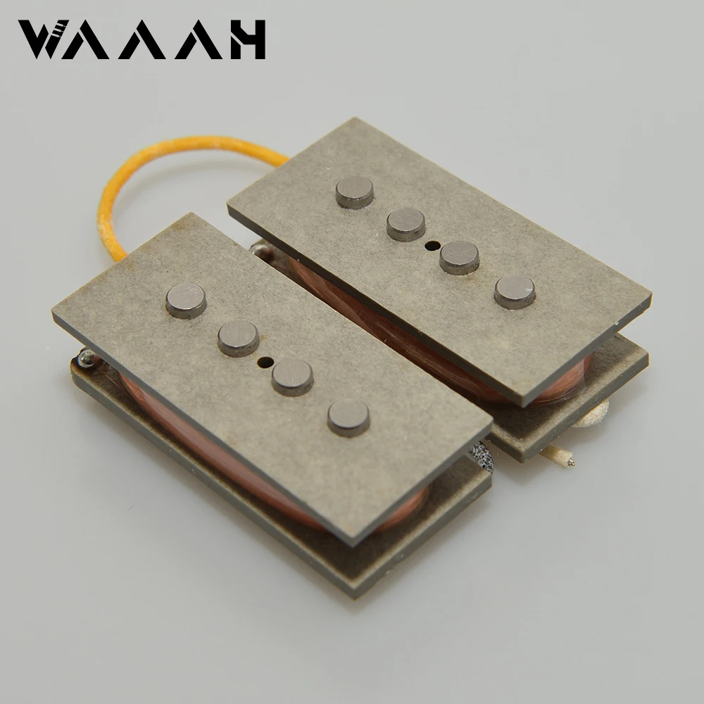 captadores waaah Alnico 5 Bass Pickup Set Black Electric Bass Pickup 11K For 4 String Precision PB Bass