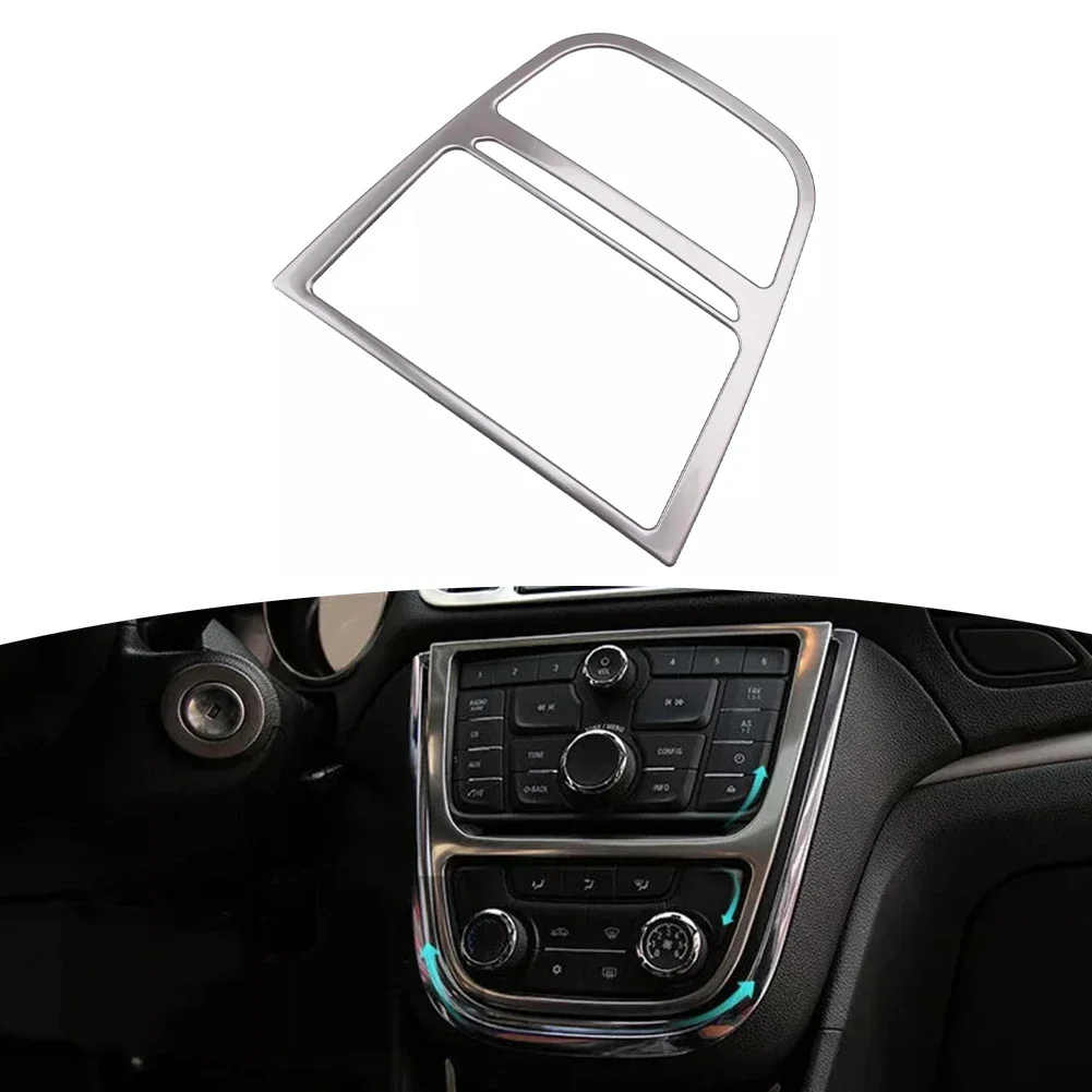 Stainless Steel Center Console Control Panel Cover Trim for Vauxhall For Mokka 2013 2016 Precision Fit and Functional Design