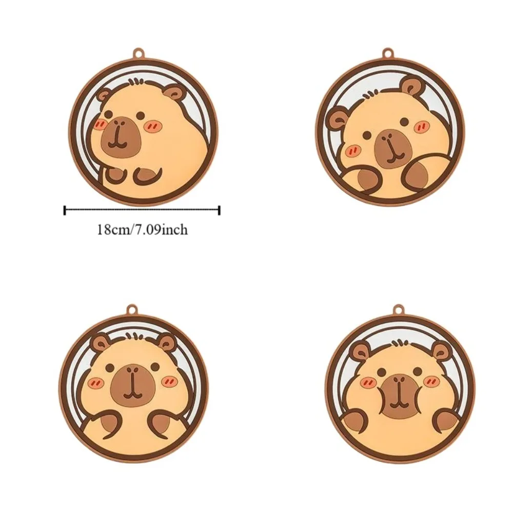 4PCS/SET Tableware Round Bear Coaster Anti Slip Waterproof Tea Cup Holder Cartoon Heat Resistant Coffee Cup Mats Home