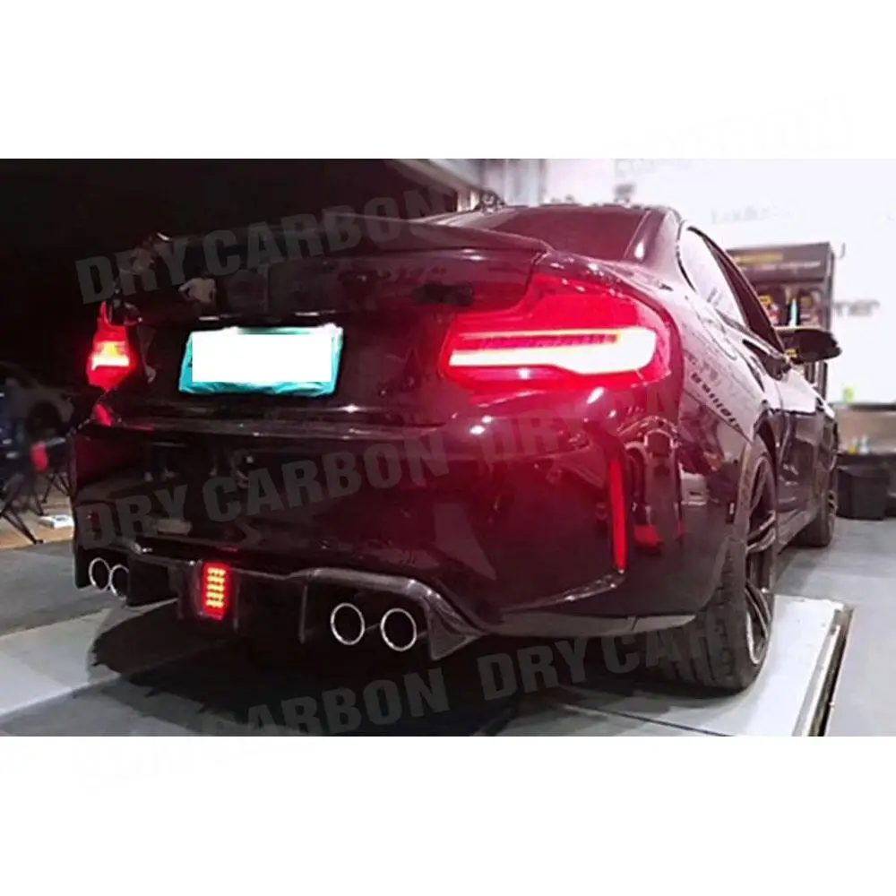 for BMW 2 Series M2 Coupe 2016 2017 2018 Carbon Fiber Rear Bumper Lip Diffuser Spoiler  Car Accessories Car Tuning