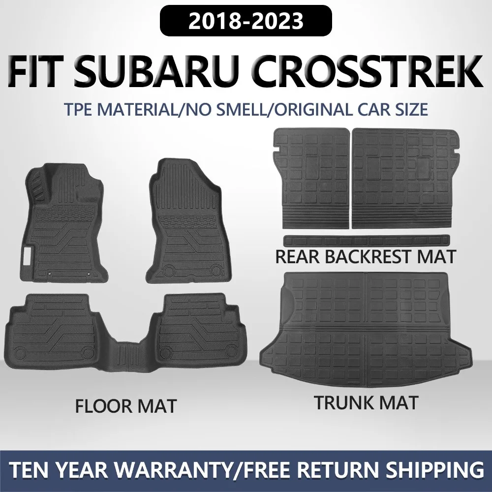 

Floor mats Cargo Liners Trunk Mat Fit 2018-2023 Subaru Crosstrek/XV Anti-Slip United States