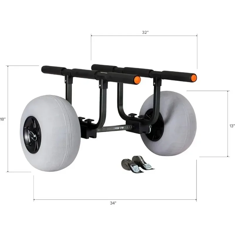 Chariot de systèmes de désert |   Roues de plage gonflables |   Classification du poids de 330 lb |