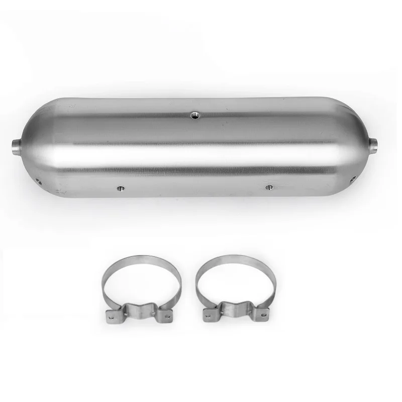 Universal Air Tank 3 Gallon G1/4*7 Hole Polishing Seamless Aluminum For Air Suspension System Accessories 600psi