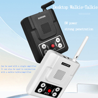 NEW 5W high-power 80dB volume adjustable frequency desktop walkie-talkie multi-function can be linked and wall-mounted charging