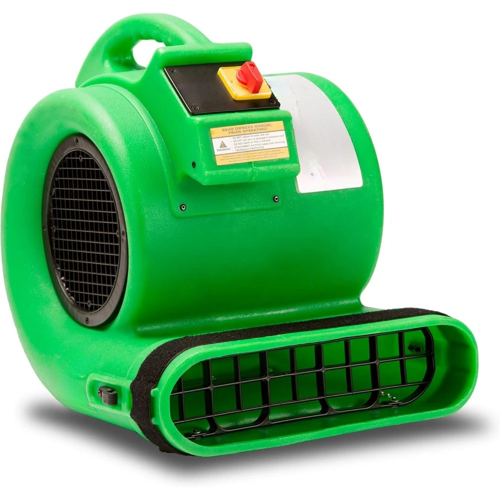 Gp-1 1 HP Carpet Dryer Floor Fan for Water Damage Restoration Equipment & Pet Cage Dryer Green