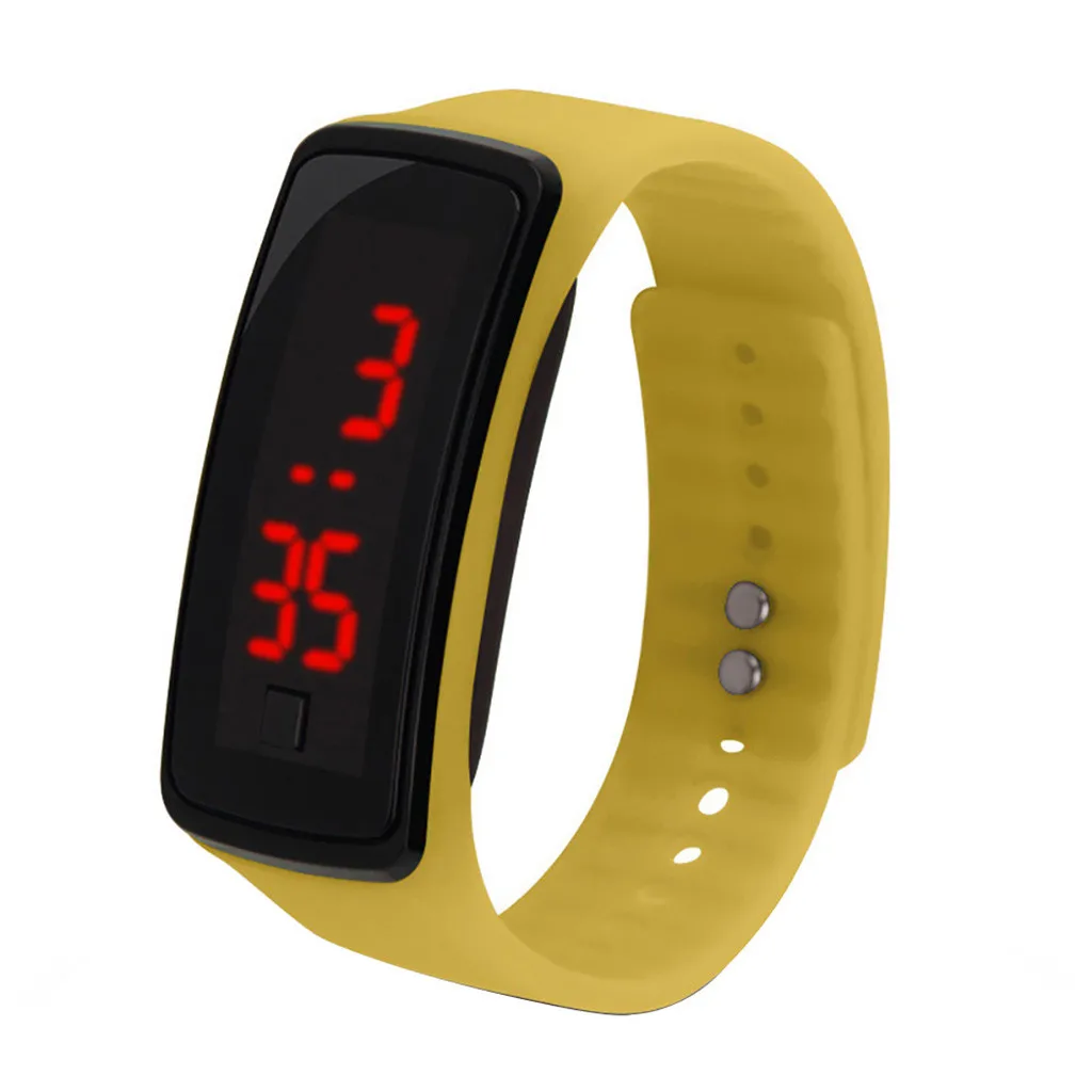 Silicone Eletrônico Inteligente Pulseira para Homens e Mulheres, Banda Esportiva, LED, Segunda Geração, Estudante, Fitness