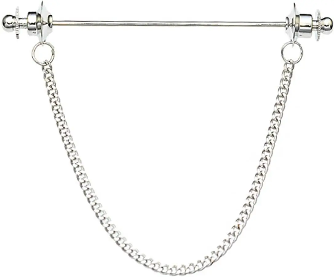 

Classic Ball Head Brass Shirt Collar Bar Tie Pins for Men Wedding Business