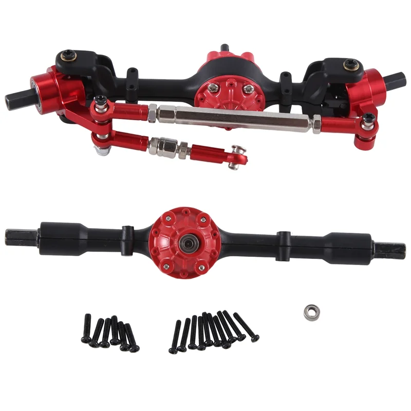 

Excellent-Suitable For 1/16 C14 C24 B14 B24 B16 B36 RC Car Metal Upgrade Front And Rear Axle Assembly