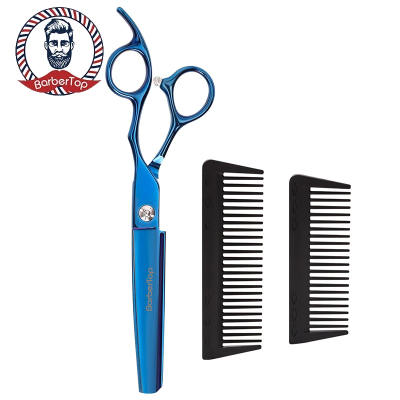 

Стальные 6-дюймовые ножницы BARBERTOP 2 в 1 Jp440c для стрижки волос с расческой, парикмахерские ножницы для стрижки волос, инструменты для салона