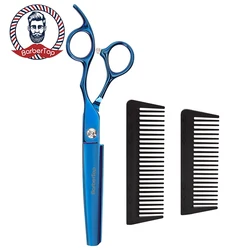 BARBERTOP  2 In 1  Jp440c Steel 6 inch Hair Scissors With Comb Haircut Barber Hair Cutting Shears Salon Tools