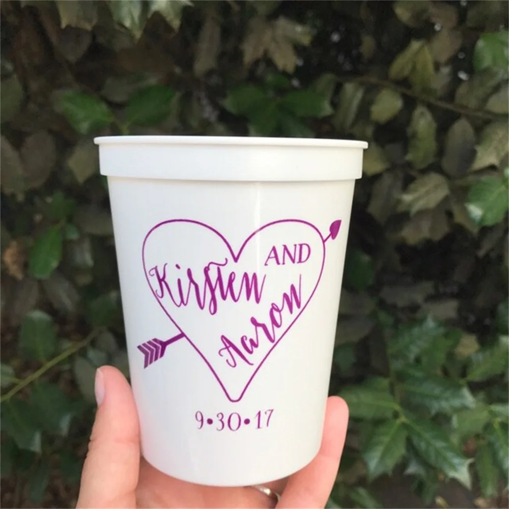 Personalized Wedding Cups, Wedding Cups, Plastic Cups, Stadium Cups, Personalized Cups, Personalized Stadium Cups, Wedding Favor