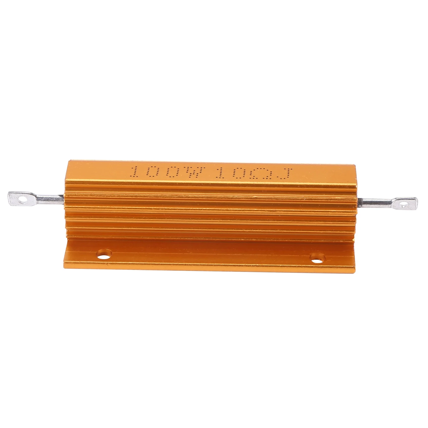 Gold Aluminum Clad Power Resistor Resistance 100W, 10 Ohm 10R