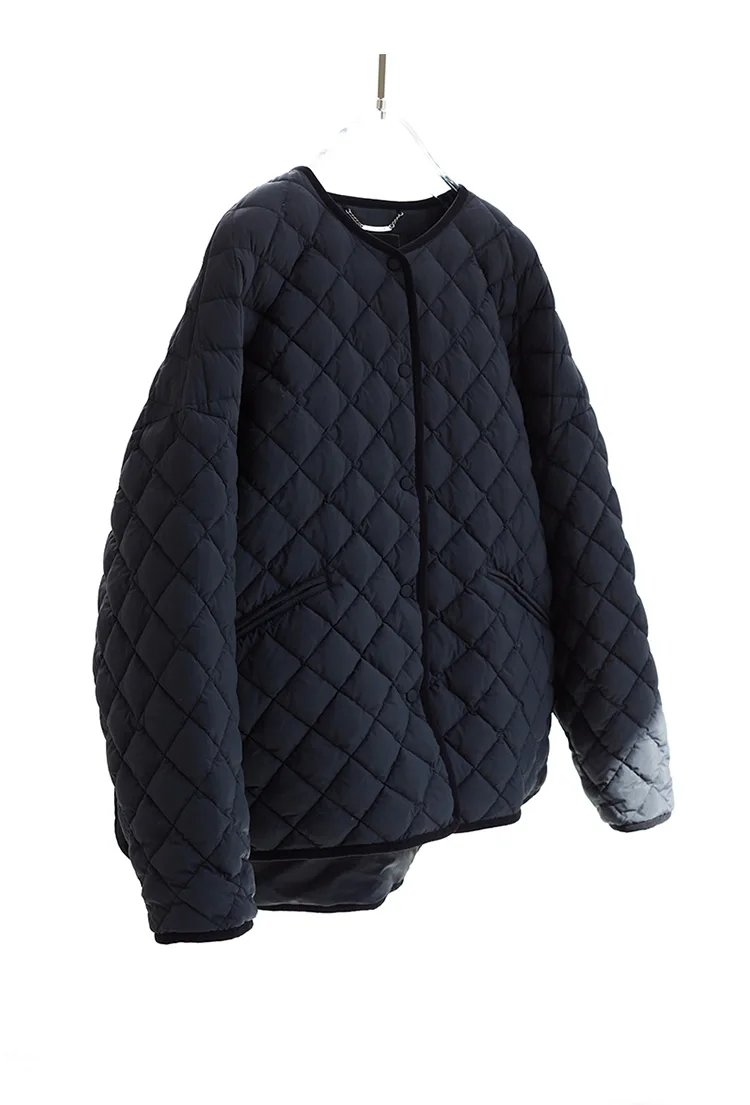 Large-Scale Turtle Back Style 90% White Duck down Lightweight Classic Quilted Pattern down Jacket 2025 Autumn Winter New Top