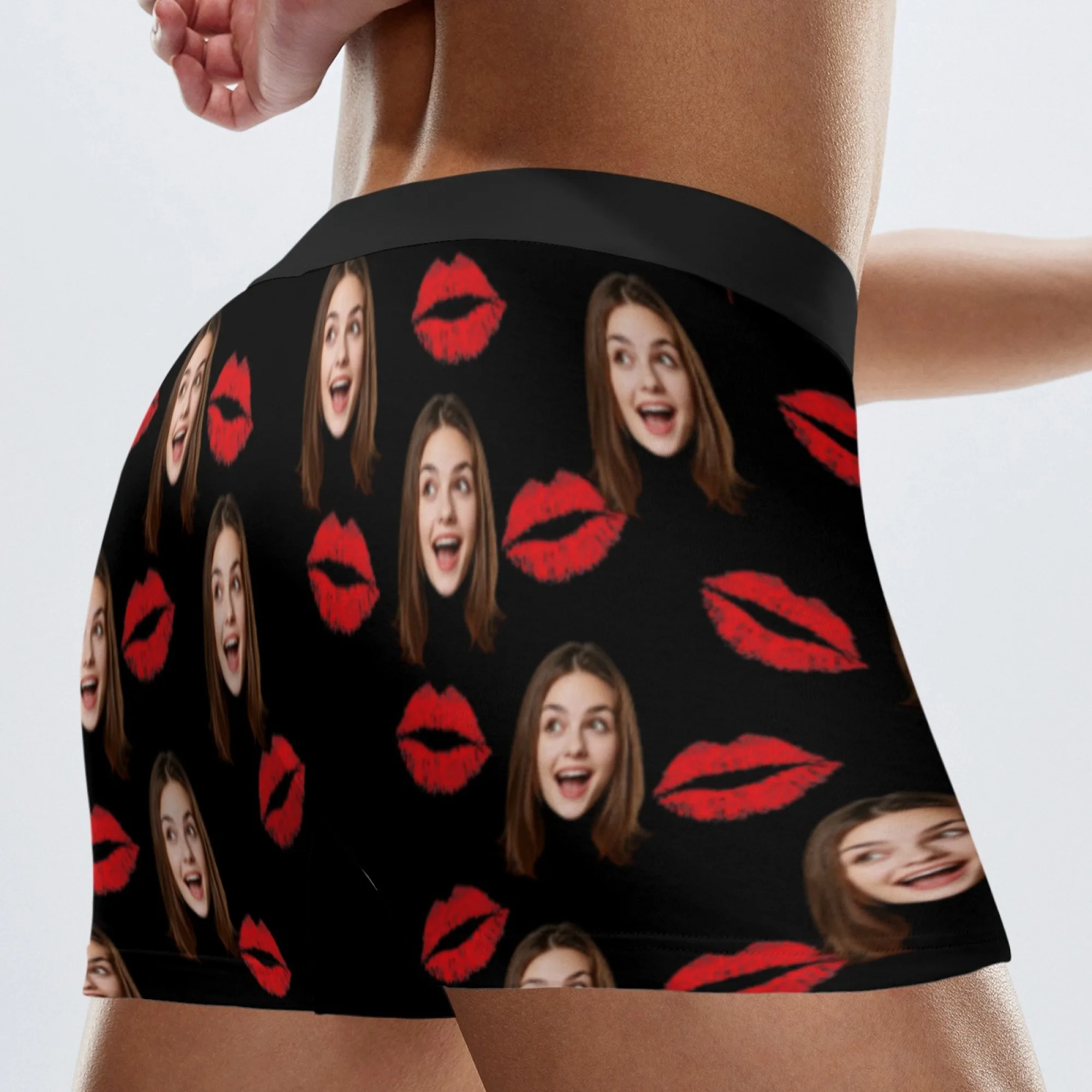 Bóxers Personalizados para el Día de San Valentín para Hombres, Ropa Interior Masculina Personalizada, Calzoncillos Bóxer con Caras Divertidas, Regalo para Novio o Esposo