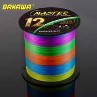 BAKAWA 12-Strands Braided Fishing Line 300M X12 PE fishing line Seawater Freshwater Carp Fishing Equipment Accessories Durable