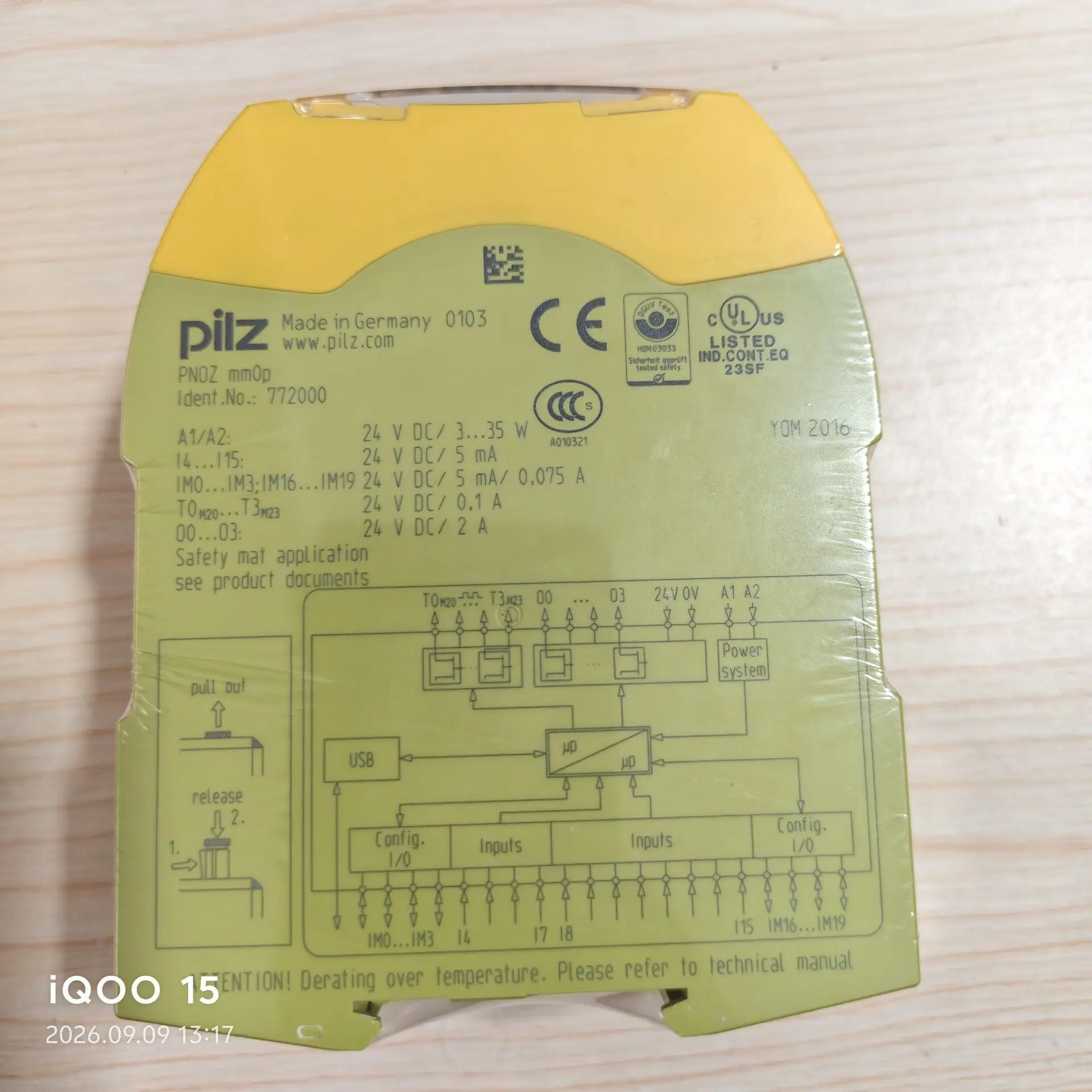 New unopened PILZ Pilz safety relay, model 772000