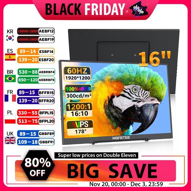 yZ[zHGFRTEE 16 C`|[^uj^[ 100%sRGB FHD 60HZ bvgbvj^[ VESA ACPAOZJhXN[ PC db MAC