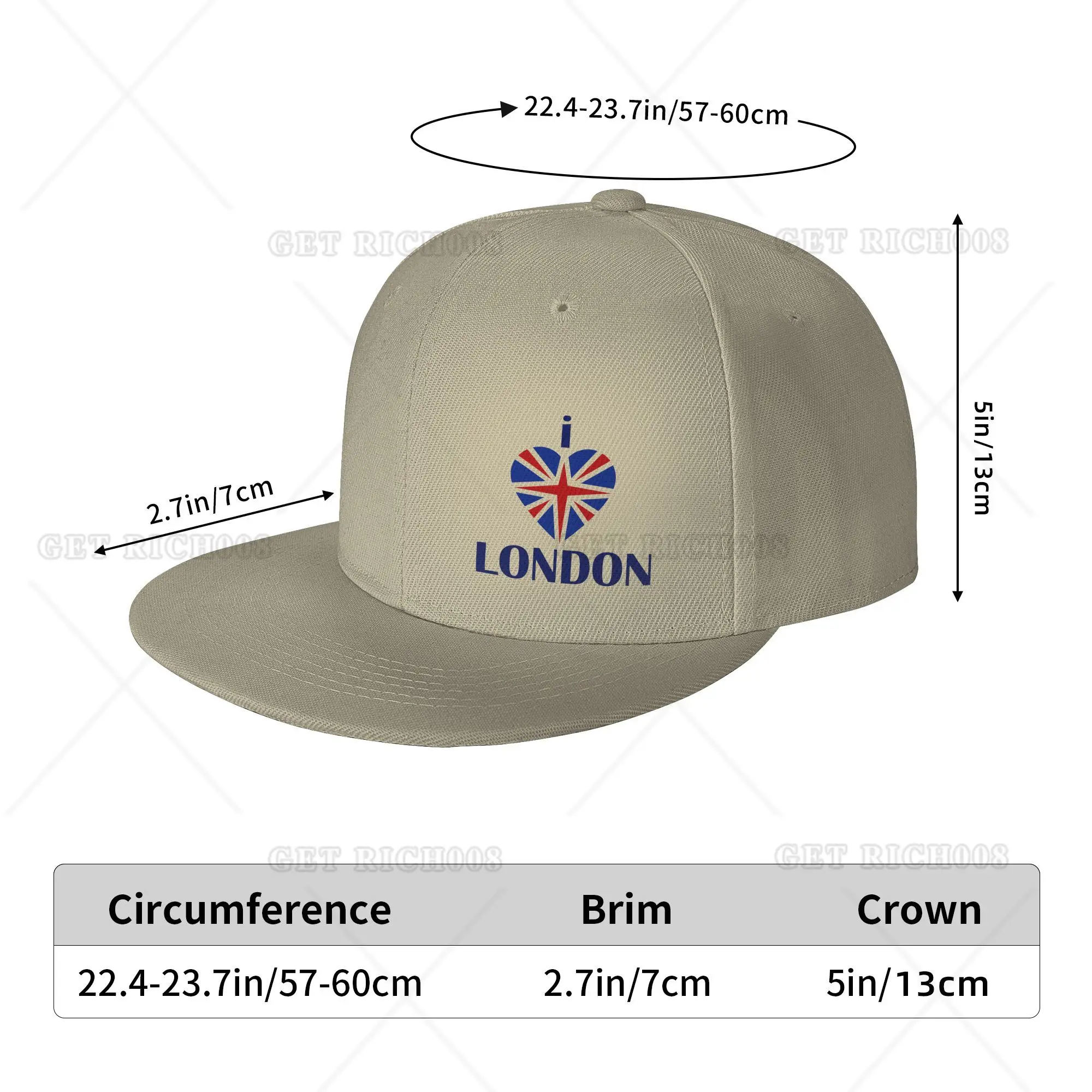 I Love London cappello Snapback a tesa piatta cappelli neri berretto aderente regolabile per uomo donna regali quattro stagioni adolescenti adulti Casual